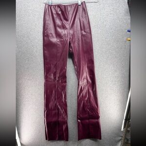 Heimish USA Burgundy Faux Leather Pants
